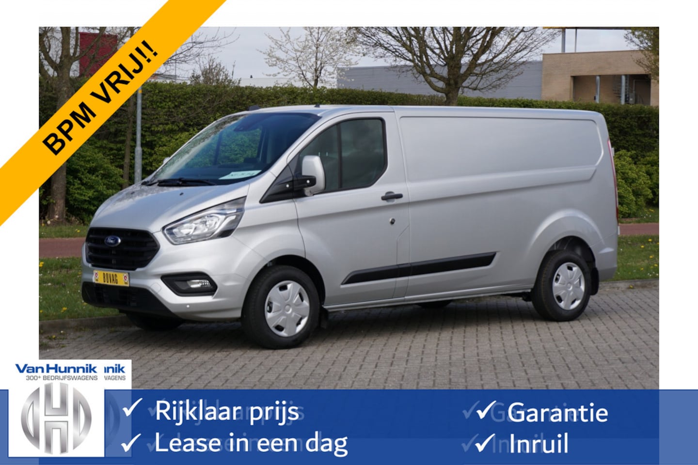 Ford Transit Custom - 300L 130PK Trend Aut BPM VRIJ!! Airco, Cruise, Navi, Camera NR. 858 - AutoWereld.nl