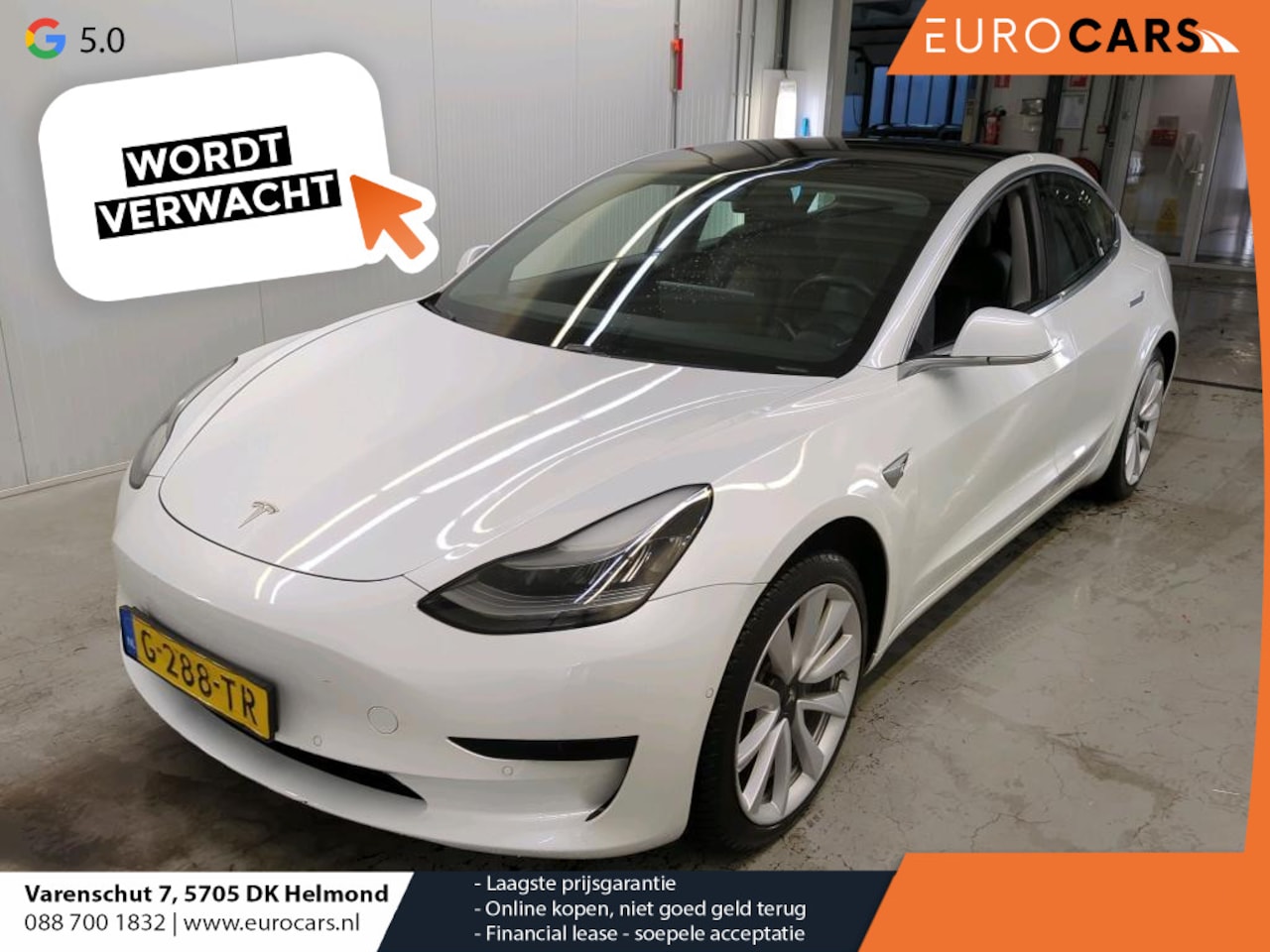 Tesla Model 3 - Standard RWD Plus 60 kWh Autopilot+ Full Self Driving 3 Panoramadak Leder PDC VA Camera - AutoWereld.nl