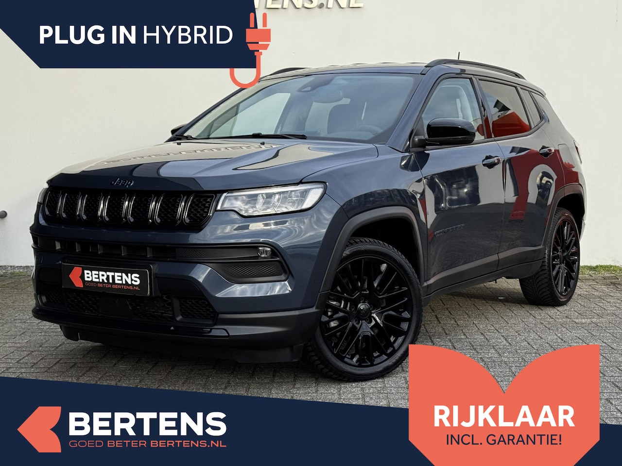 Jeep Compass - 4xe 190 Plug-in Hybrid Night Eagle | Stoel- en stuurverwarming | Parkeercamera| Prijs is r - AutoWereld.nl