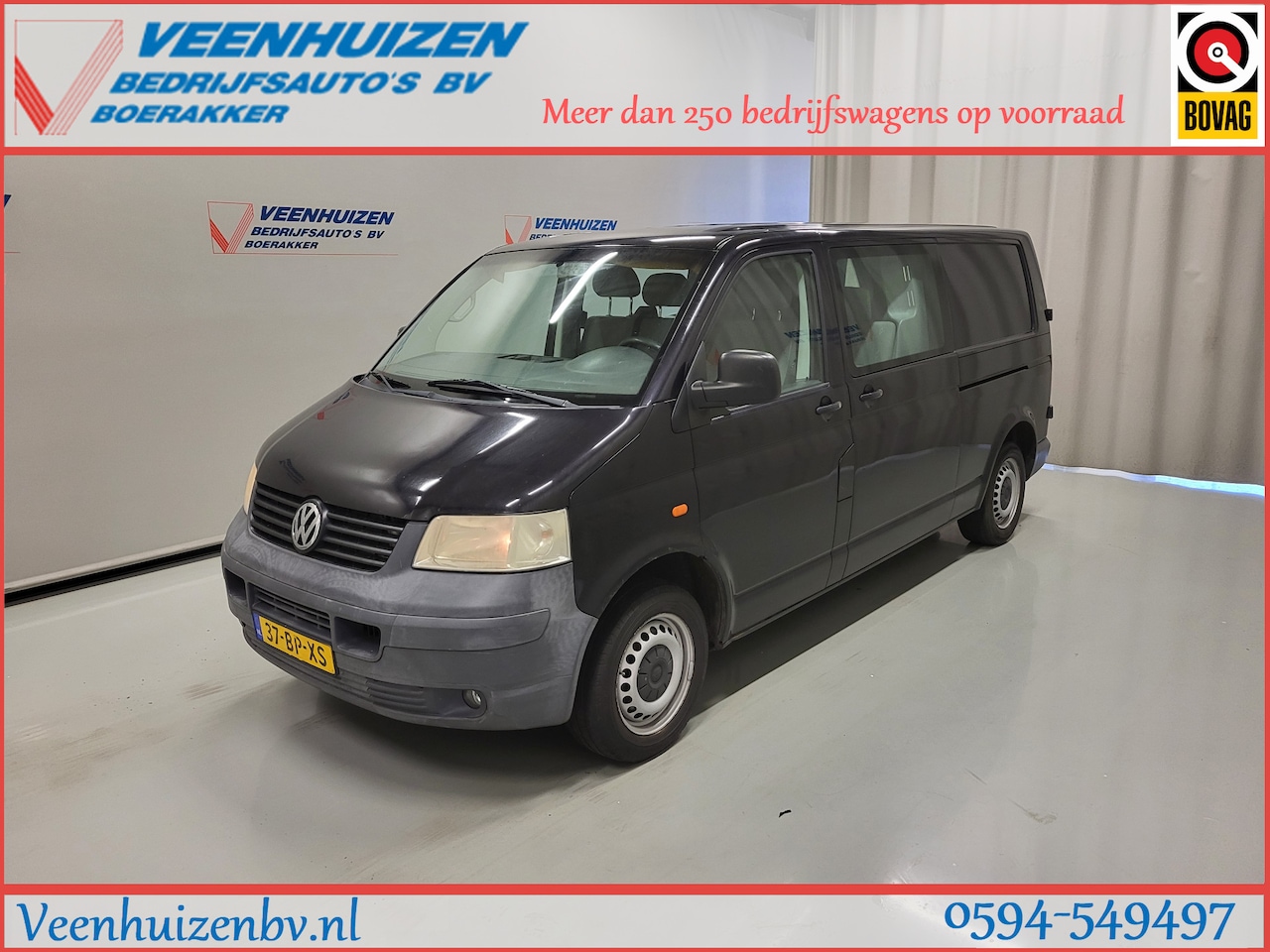 Volkswagen Transporter - 2.5TDI L2/H1 Dubbele Cabine Apk tot 17-6-2025! - AutoWereld.nl