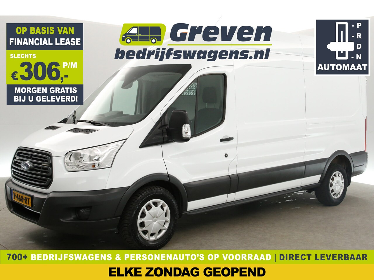 Ford Transit - 2.0 TDCI L3H3 Automaat Airco Cruise Camera LED PDC Stoelverwarming Trekhaak - AutoWereld.nl