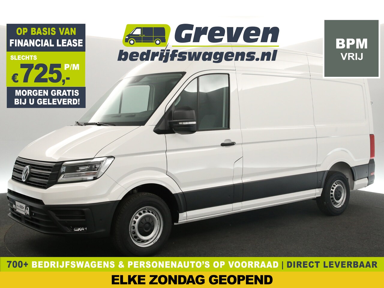 Volkswagen Crafter - 35 2.0 TDI L3H3 | NEUW | 3000KG Trekgew. | BPM VRIJ | 141PK Airco Camera Carplay Cruise LE - AutoWereld.nl