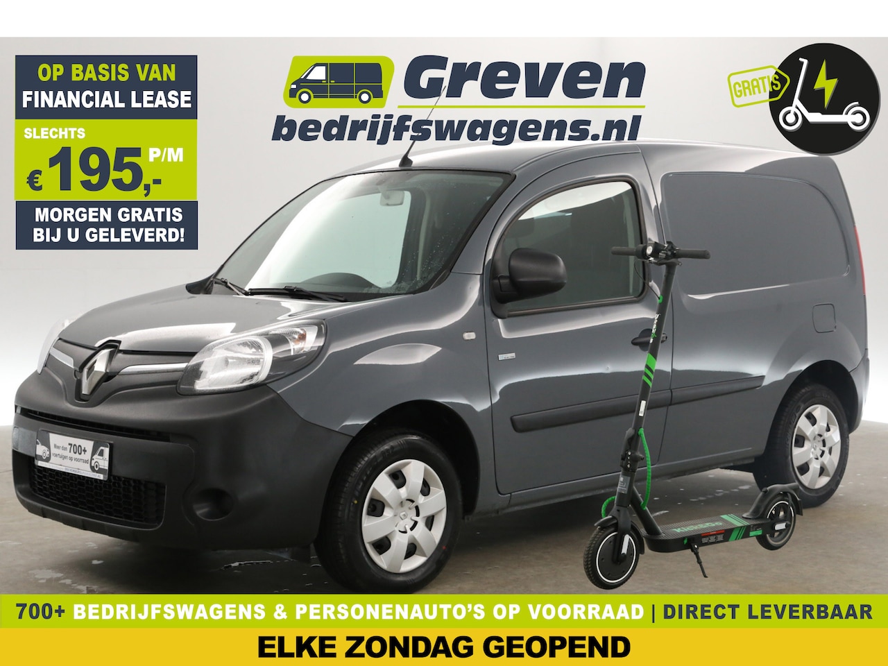 Renault Kangoo - Z.E. L1H1 Koop-Accu | Gratis E-Step! | Elektrisch Automaat Airco Camera Cruise Navi PDC El - AutoWereld.nl