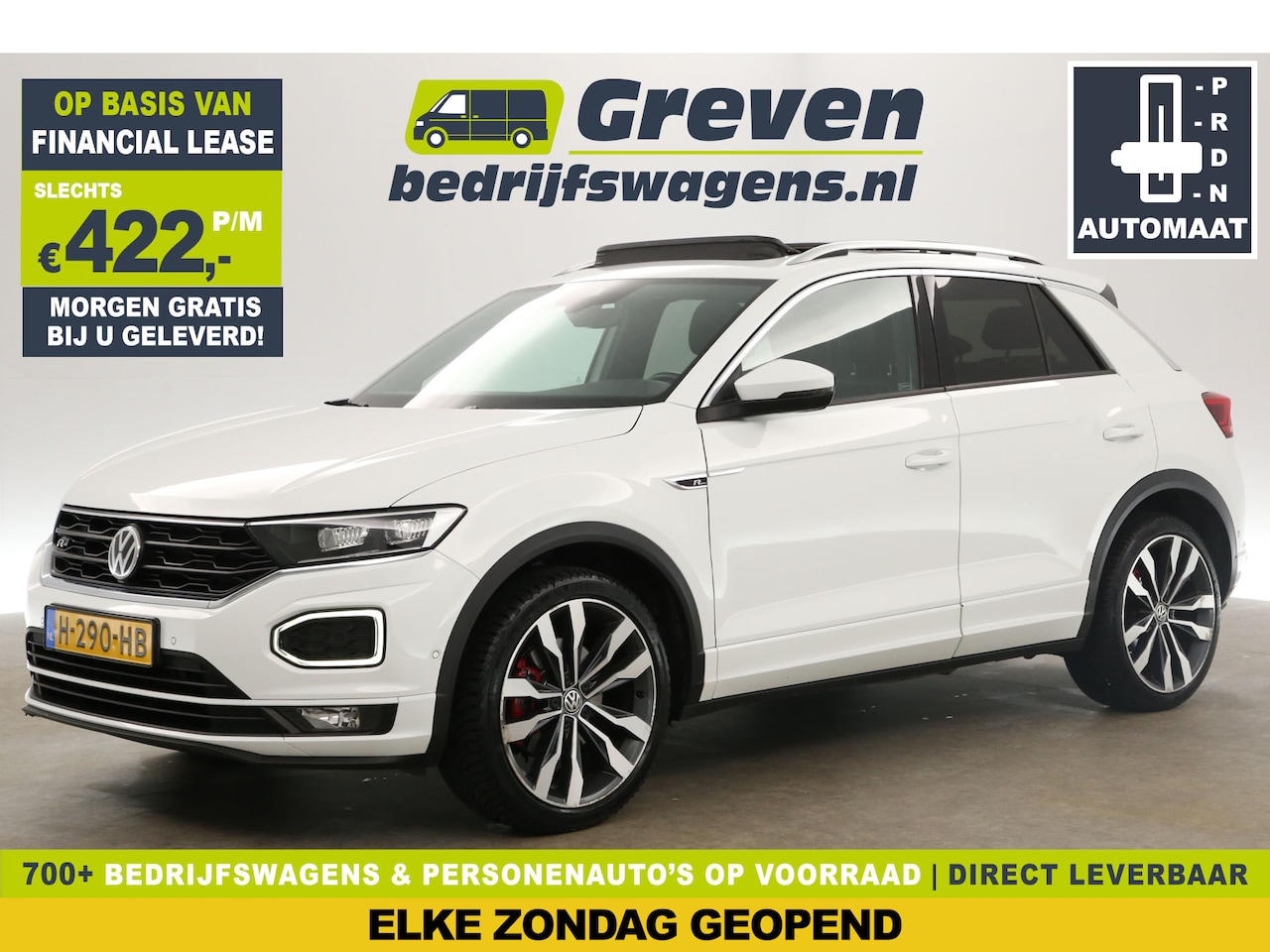 Volkswagen T-Roc - 1.5 TSI R-line 150PK DSG Automaat Pano ACC Clima Camera Carplay Trekhaak LED Navi 19"LMV V - AutoWereld.nl