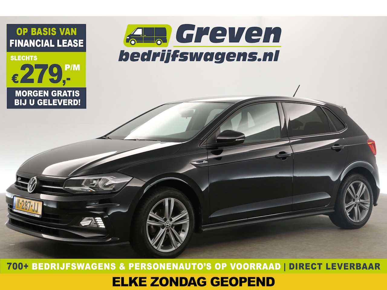 Volkswagen Polo - 1.0 TSI R-line Clima Carplay Adaptive-Cruise Parkeersensoren Navigatie DAB+ 16"LMV - AutoWereld.nl