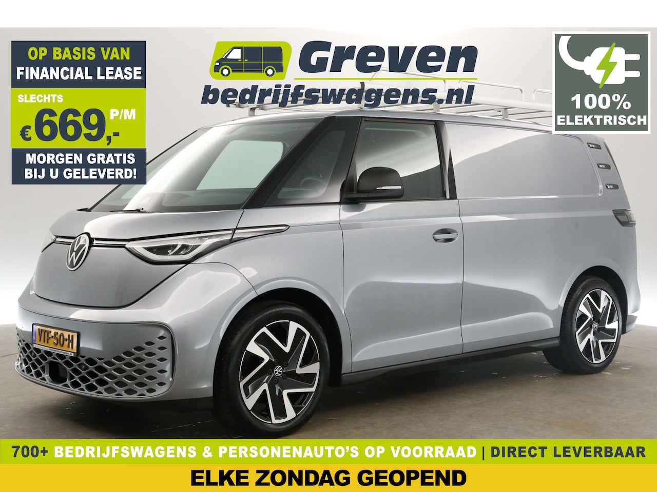 Volkswagen ID. Buzz - 77 kWh Elektrisch | 204PK | Automaat Airco Adaptive-Cruise Navi 20''LMV  PDC 3 Persoons Tr - AutoWereld.nl