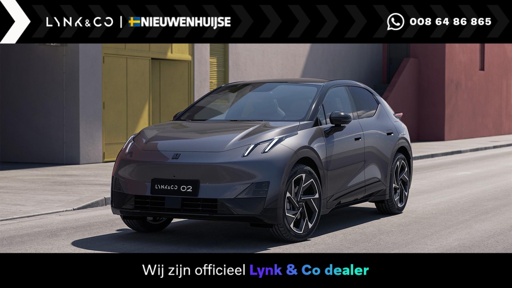 Lynk & Co 02 - More 66 kWh | UIT VOORRAAD LEVERBAAR  | HIGH GREY GRID - AutoWereld.nl