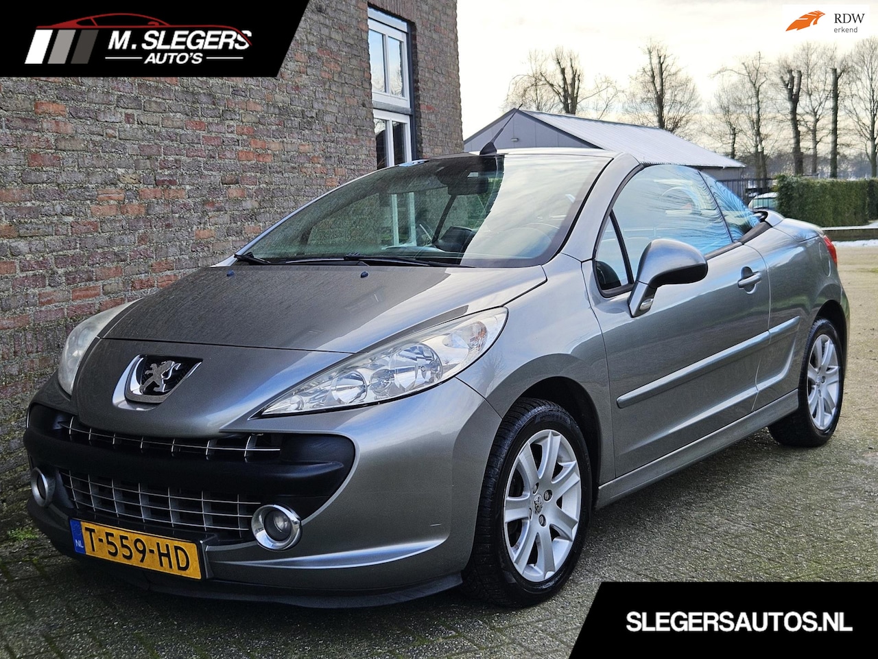 Peugeot 207 CC - 1.6 VTi*Leder*stoel vw*zeer mooi!*APK nieuw - AutoWereld.nl