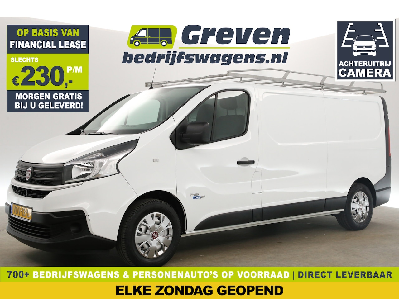 Fiat Talento - 2.0 MultiJet L2H1 146PK Airco Camera Cruise Navigatie PDC 3 Persoons Imperiaal Trekhaak - AutoWereld.nl