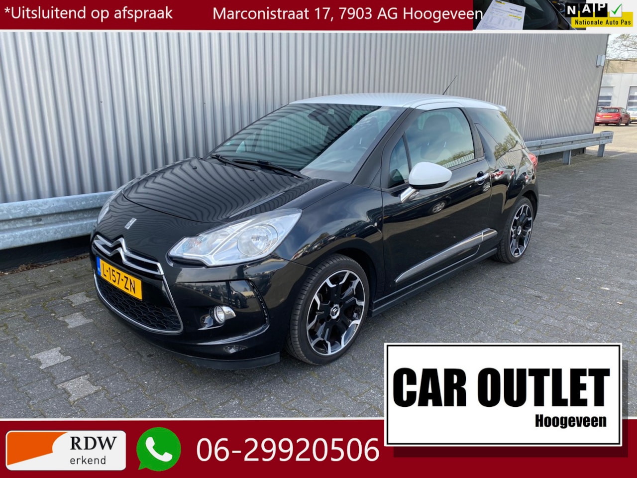 Citroën DS3 - 1.6 THP Sport Chic Leer, A/C, Stoelvw, LM, nw. APK – Inruil Mogelijk – - AutoWereld.nl