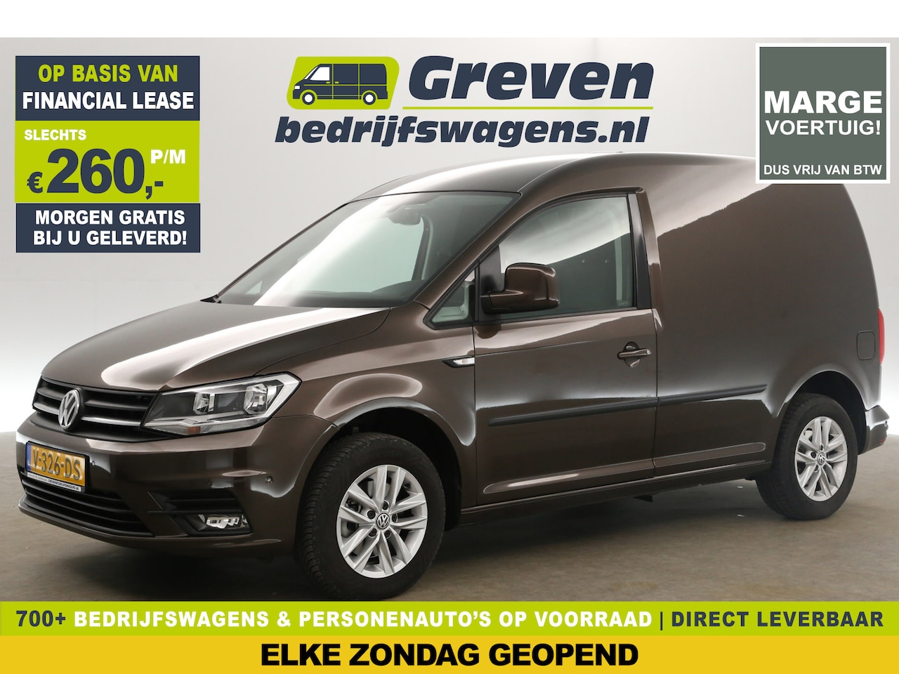 Volkswagen Caddy - 2.0 TDI L1H1 | Marge |  Airco Cruise Navigatie Trekhaak PDC Elektrpakket - AutoWereld.nl