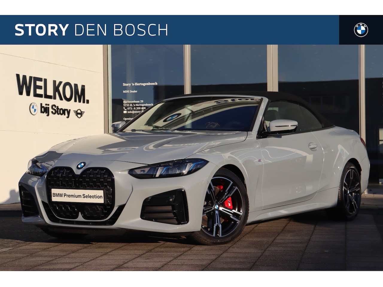 BMW 4-serie Cabrio - 430i xDrive High Executive M Sport Automaat / Comfort Access / Adaptieve LED / Parking Ass - AutoWereld.nl