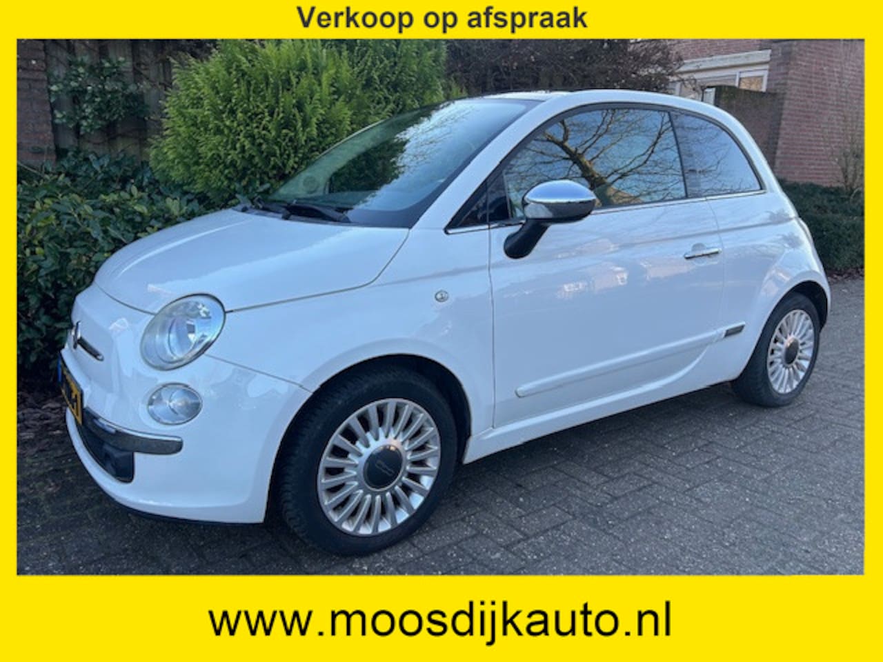 Fiat 500 - 1.2 Lounge Automaat/ Orig NL Auto/ airco/ schuif-kantel dak/ met NAP / Nw-APK/ Verkoop all - AutoWereld.nl