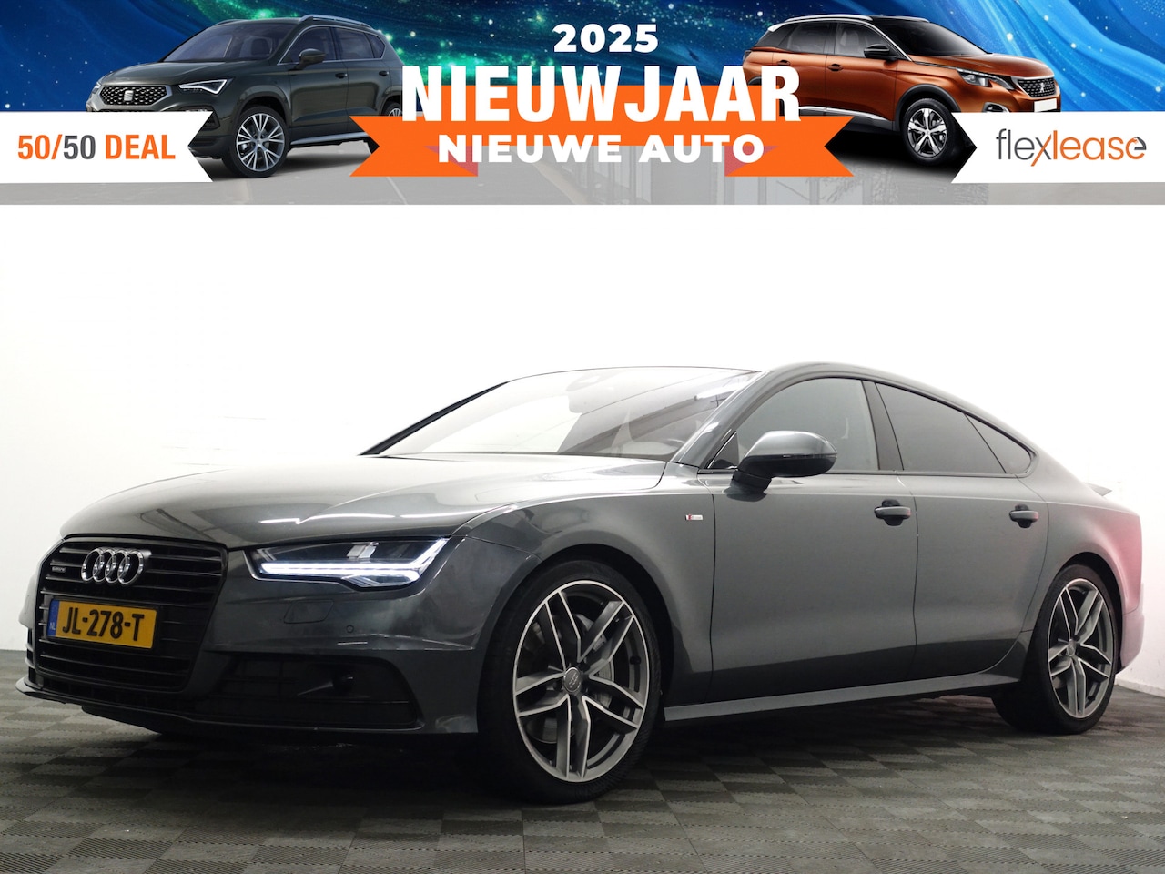 Audi A7 Sportback - 3.0 TDI BiTurbo 380pk Quattro S Line Aut- Facelift, Bose Audio, Keyless, Sport Leder Inter - AutoWereld.nl