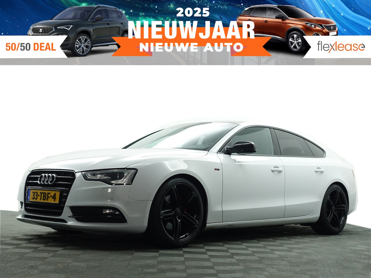 Audi A5 Sportback - 1.8 TFSI S-line Black Optic- Sport Leder, Park Assist, Xenon Led, Navi, Clima, Cruise - AutoWereld.nl