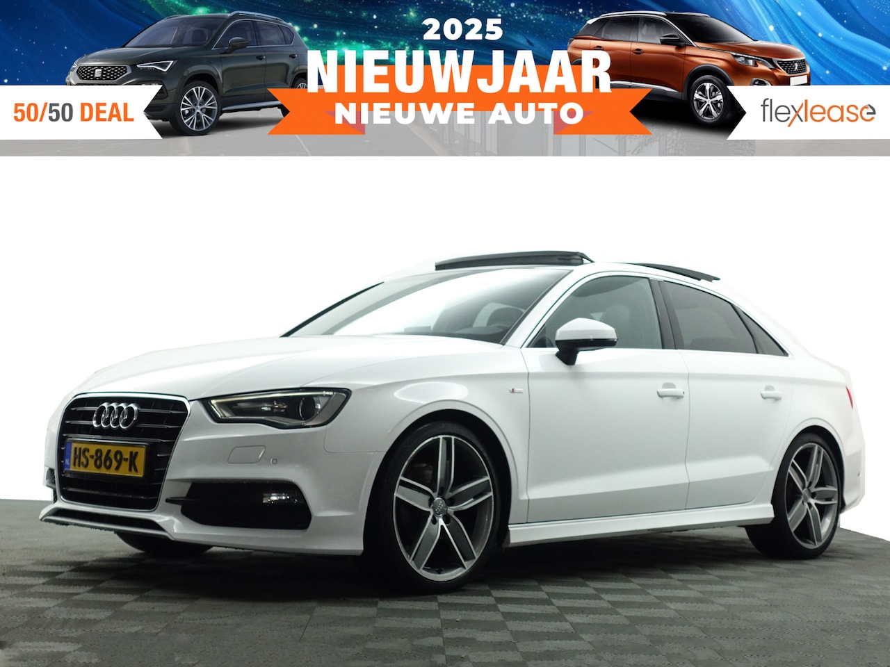 Audi A3 Limousine - 1.4 TFSI S-line Aut- Panodak, Sport Interieur, Xenon led, Sfeerverlichting, Park Assist, N - AutoWereld.nl