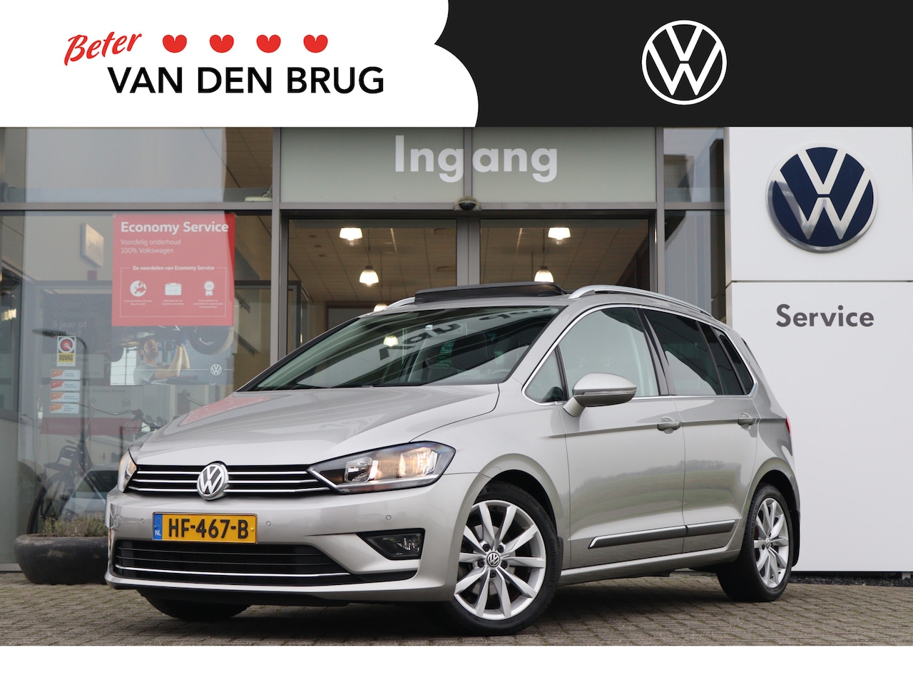 Volkswagen Golf Sportsvan - 1.4 TSI 125 pk Highline | Panoramadak | Navigatie | PDC | Climatronic | Cruise Control | B - AutoWereld.nl