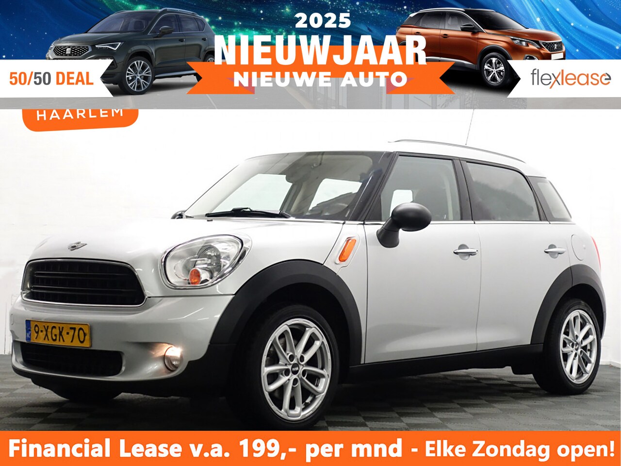 MINI Countryman - Mini 1.6 Pepper , Full map Navi, Leer, Mf Stuur, Cruise, ECC, LMV - AutoWereld.nl