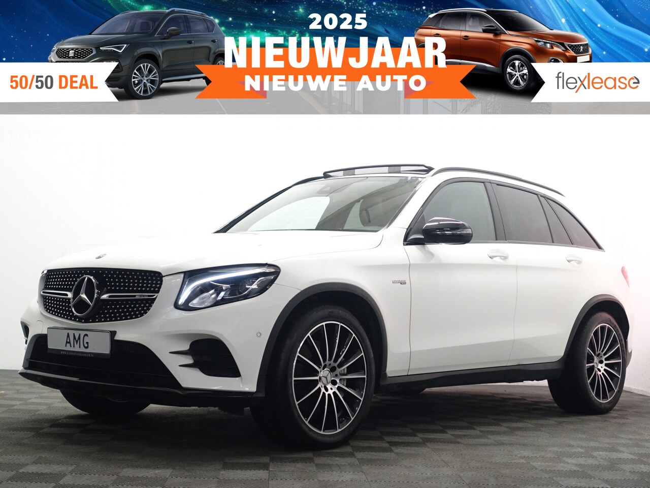 Mercedes-Benz GLC-klasse - 43 AMG 368pk 4MATIC Aut- Panodak, Burmester Leer, Camera, Xenon led - AutoWereld.nl