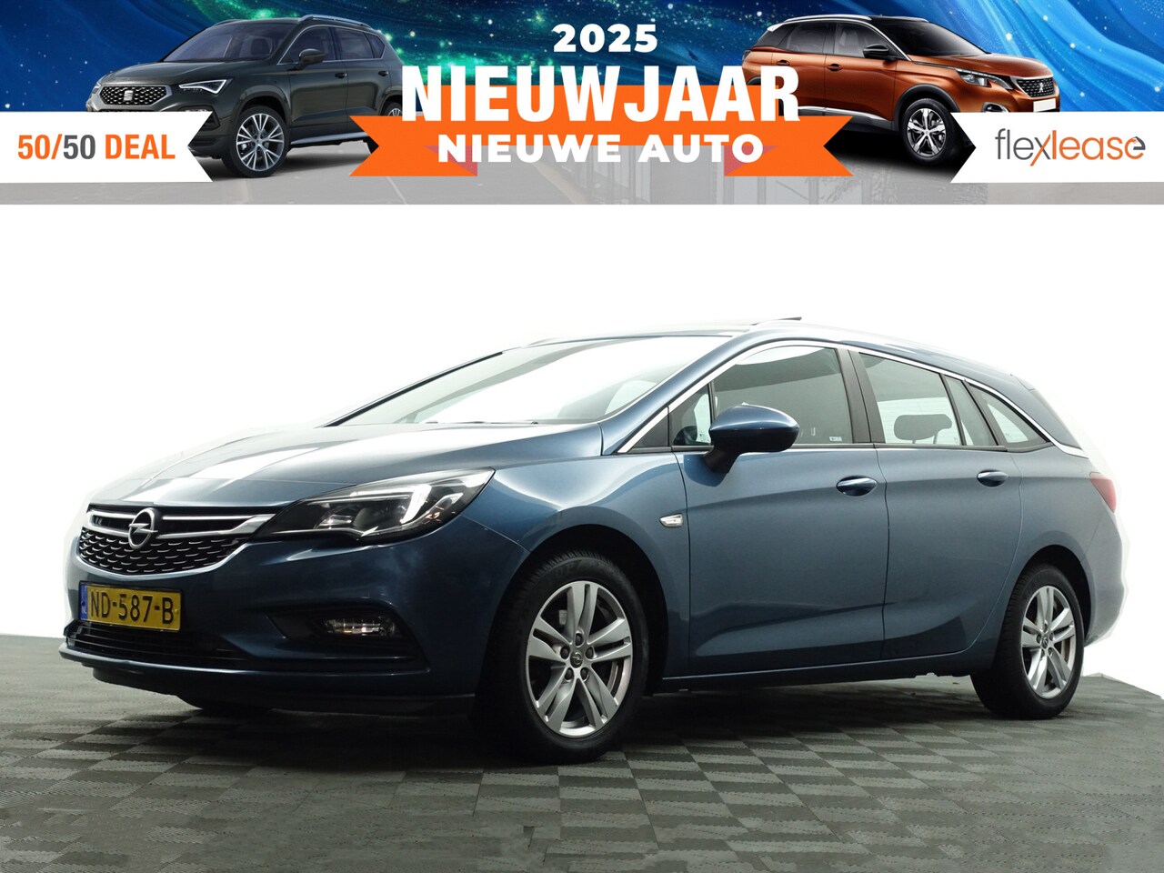 Opel Astra Sports Tourer - 1.4 Turbo 150Pk Business+ Schuifdak, Park Assist, Navi, Clima, Led, Cruise - AutoWereld.nl