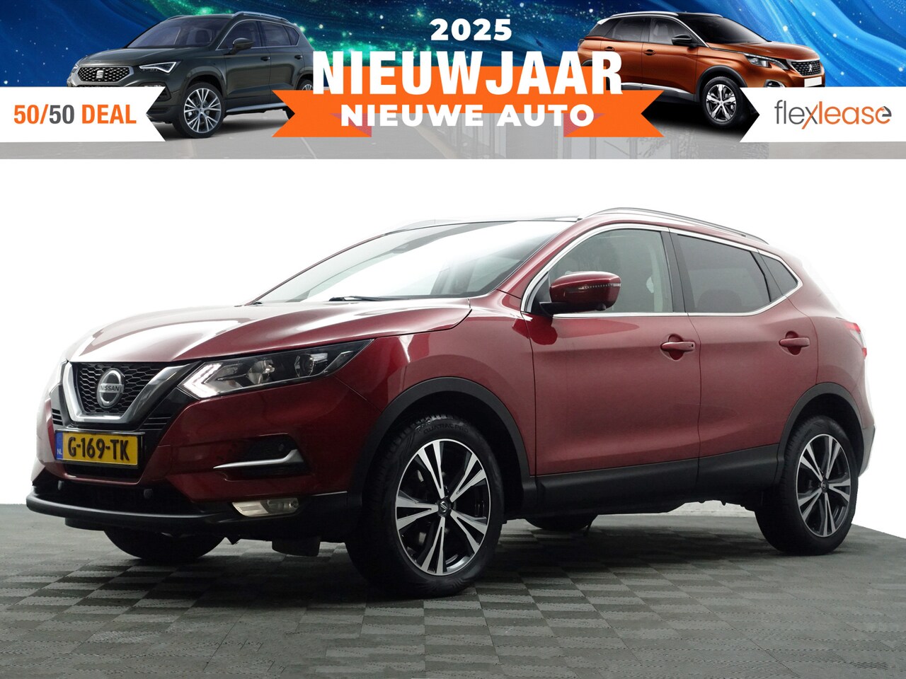 Nissan Qashqai - 1.3 DIG-T N-Connecta Aut- Panodak, 360 Camera, Lane Assist, Trekhaak, Keyless, Xenon Led - AutoWereld.nl