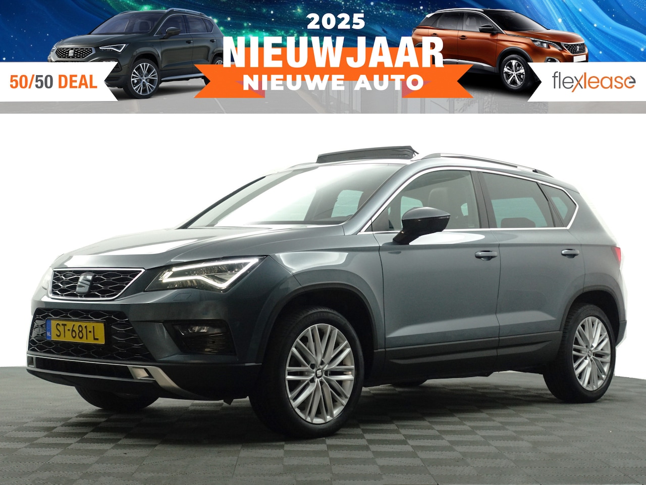 Seat Ateca - 1.5 TSI Xcellence Aut- Standkachel, Panodak, Sfeerverlichting, Xenon Led, Dynamic Select, - AutoWereld.nl