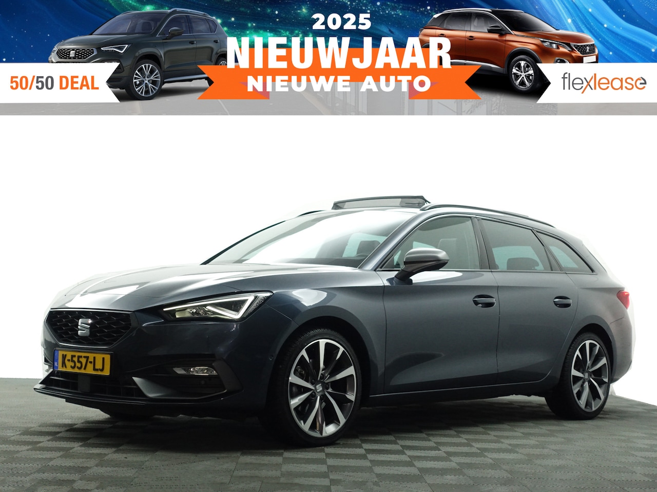 Seat Leon Sportstourer - 1.5 eTSI FR Launch Edition Aut- Panodak, Beats Audio, Stuur/Stoelverwarming, Sfeerverlicht - AutoWereld.nl