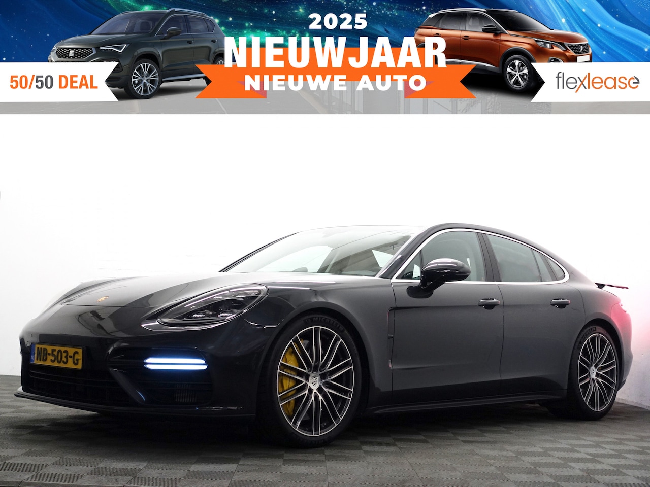 Porsche Panamera - 4.0 Turbo 550pk Sport Chrono Plus- Dealer onderhouden, Bose Audio, Keramische, Carbon, Key - AutoWereld.nl