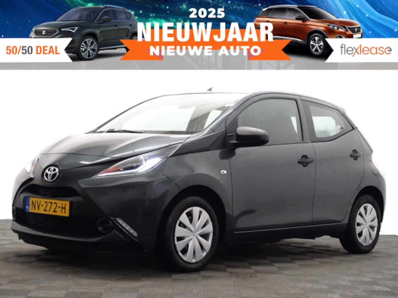 Toyota Aygo - 1.0 VVT-i x-fun- Led, Cruise, Clima, Mf Stuur, Elek Pakket - AutoWereld.nl