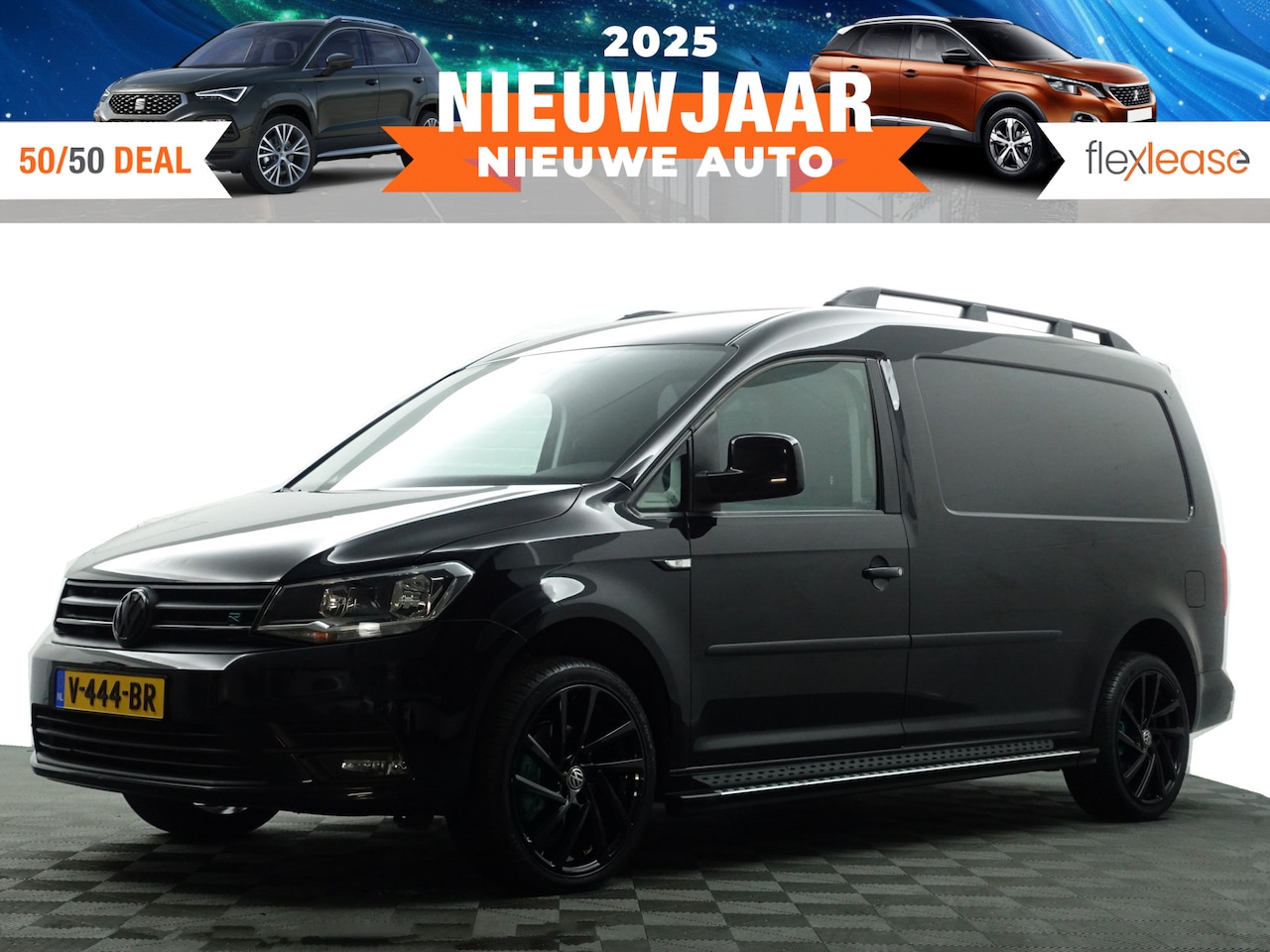 Volkswagen Caddy Maxi - 2.0 TDI Euro 6 L2 R-line Brembo Aut- Treeplanken, Cruise, Clima, Park Assist, Led - AutoWereld.nl