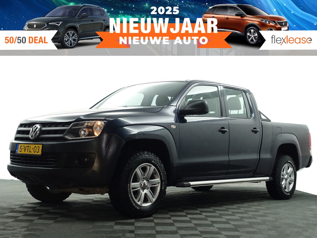 Volkswagen Amarok - 2.0 TDI 4Motion Highline- Dubbele Cabine, 5 Pers, Navi, Cruise, Off Road Pakket - AutoWereld.nl