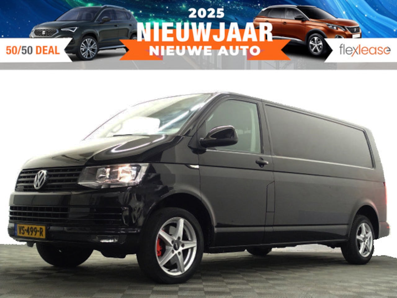 Volkswagen Transporter - 2.0 TDI L2 Highline- Marge, 3 Pers, Park Assist, Cruise, Clima, Grijs Kenteken - AutoWereld.nl