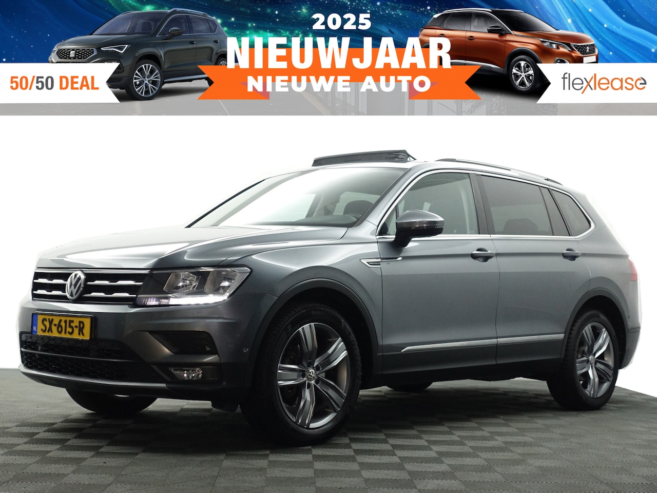 Volkswagen Tiguan Allspace - 1.4 TSI Highline+ Aut- 7 Pers, Panodak, Keyless, Massage Stoelen, Carplay, Ada Cruise - AutoWereld.nl