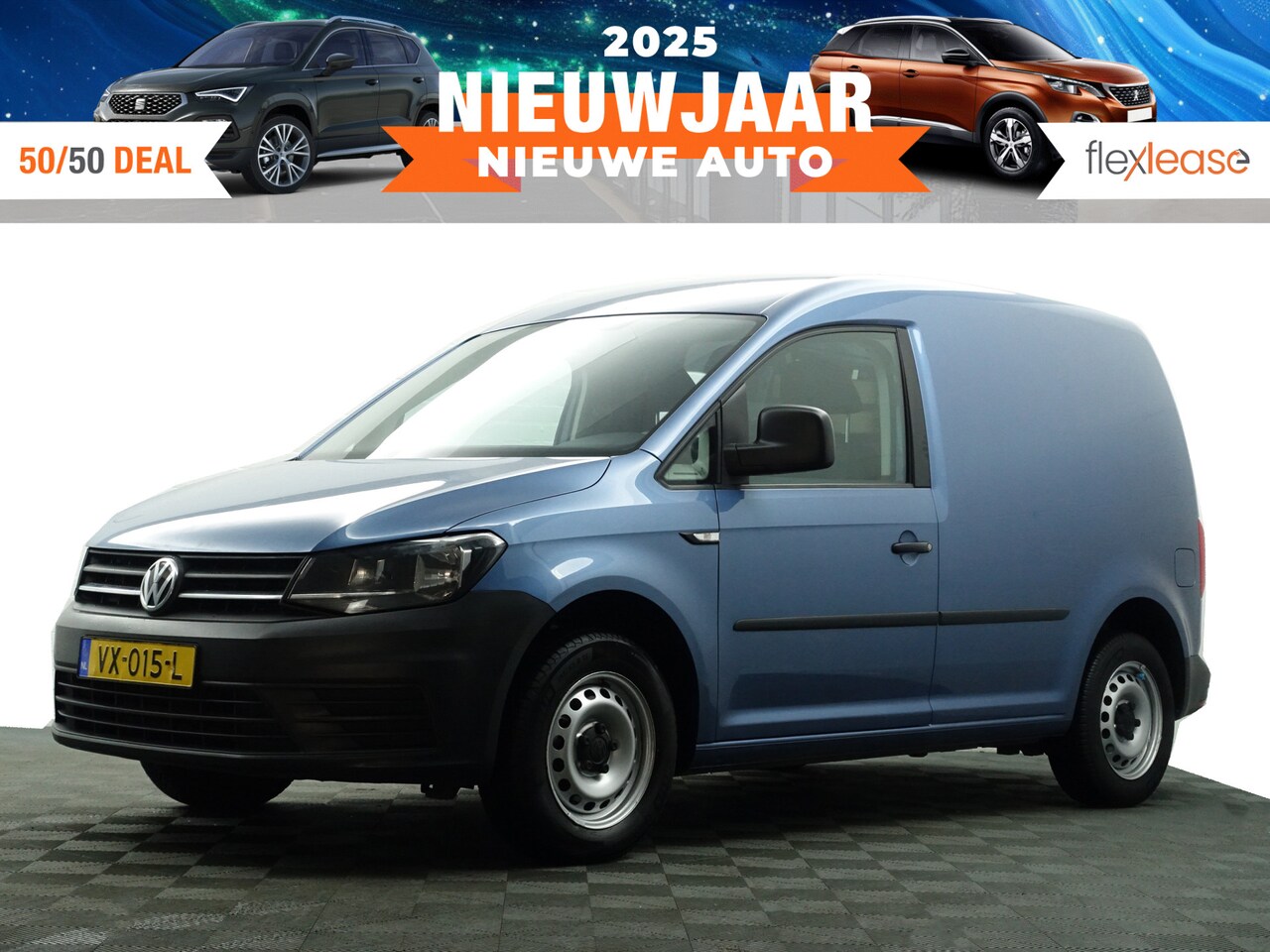 Volkswagen Caddy - 1.6 TDI L1 Highline- Marge, Bijtelling vrij, Airco, Cruise, Grijs Kenteken - AutoWereld.nl