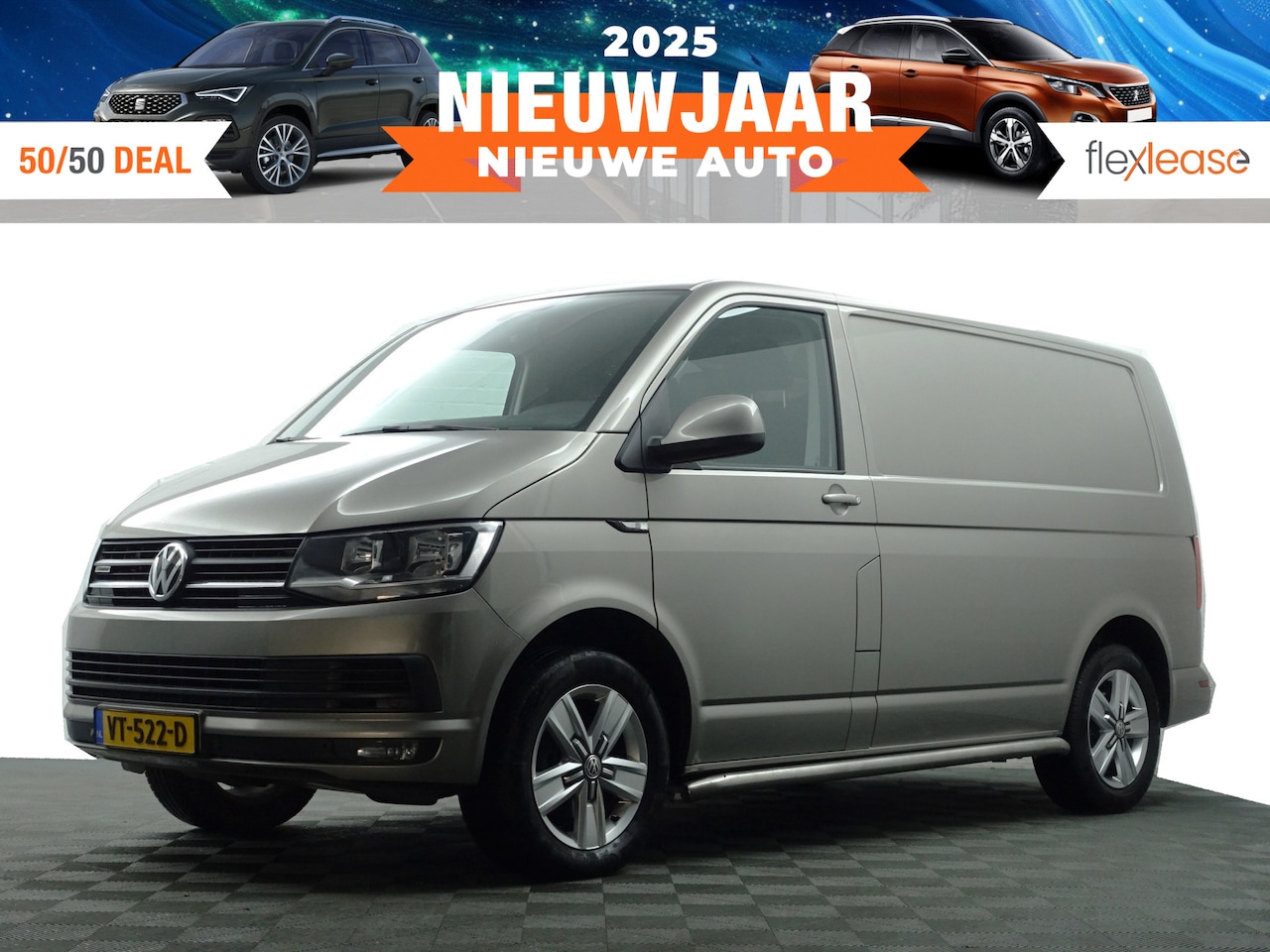 Volkswagen Transporter - 2.0 TDI 141pk 4Motion Highline- 3 Pers, Navi, Camera, Sidebars, Park Assist, Cruise, Clima - AutoWereld.nl