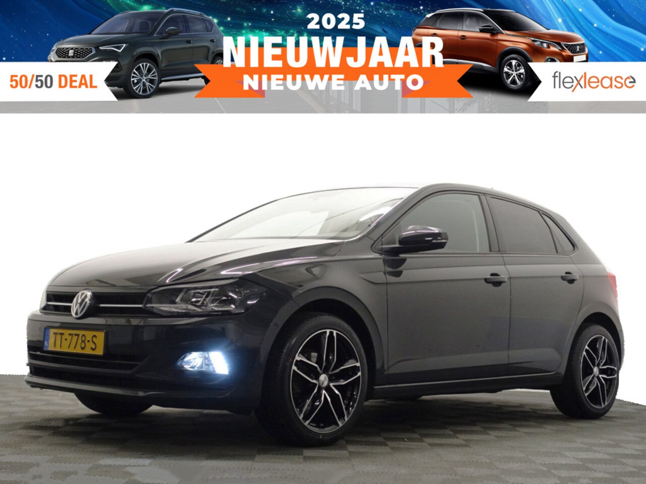 Volkswagen Polo - 1.0 TSI Highline+ Aut- Park Pilot, Park Assist, Ada Cruise, Carplay, Navi, Clima - AutoWereld.nl