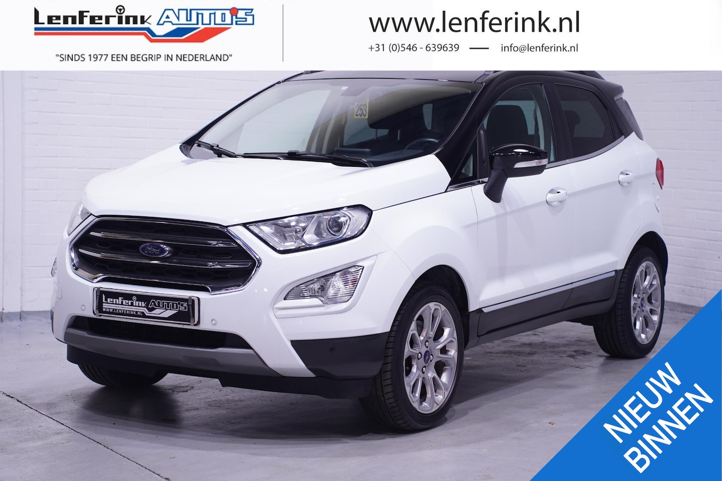 Ford EcoSport - 1.0 EcoBoost Titanium Navi Schuifdak Winterpakket Camera PDC v+a Apple Carplay 1e Eig. NAP - AutoWereld.nl