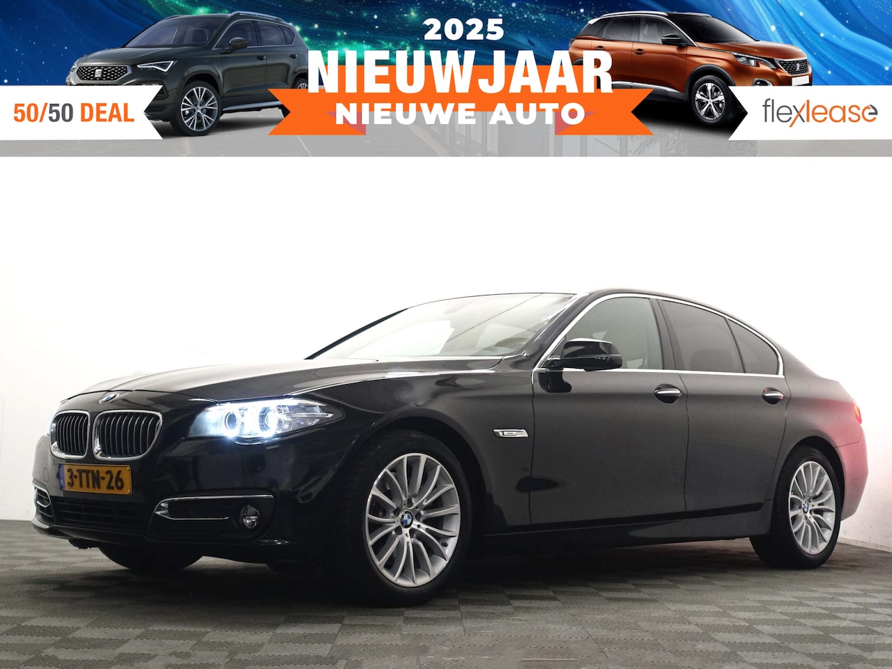 BMW 5-serie - 528i High Executive Iuxury Aut- Harman Kardon, Virtual Cockpit, Memory, Navi, Xenon Led, C - AutoWereld.nl