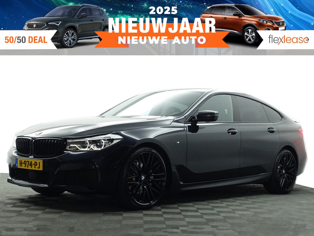 BMW 6-serie Gran Turismo - 620d M Sport Black Edition Aut- Massage Seats, 360 Camera, Harman Kardon, Sfeerverlichting - AutoWereld.nl