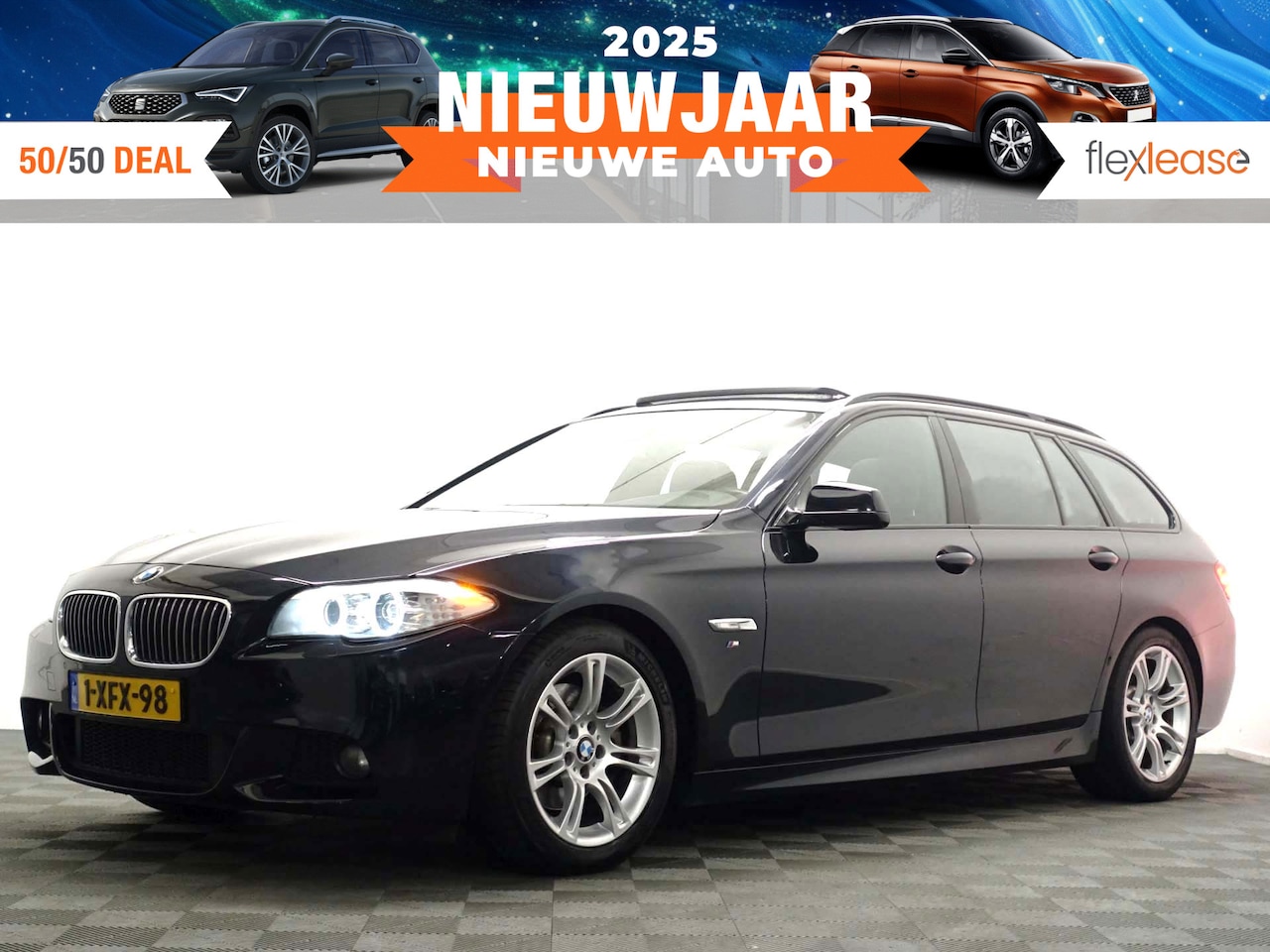 BMW 5-serie Touring - 520D M Sport Aut- Panoramadak, Xenon Led, Dynamic Select, M Performance Interieur, Lane As - AutoWereld.nl