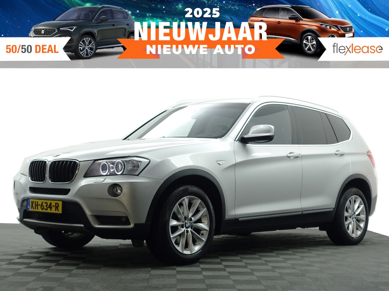 BMW X3 - xDrive20d M Sport High Exe Aut- Xenon Led, Sport Leder, Park Assist, Stoelverwarming, Navi - AutoWereld.nl