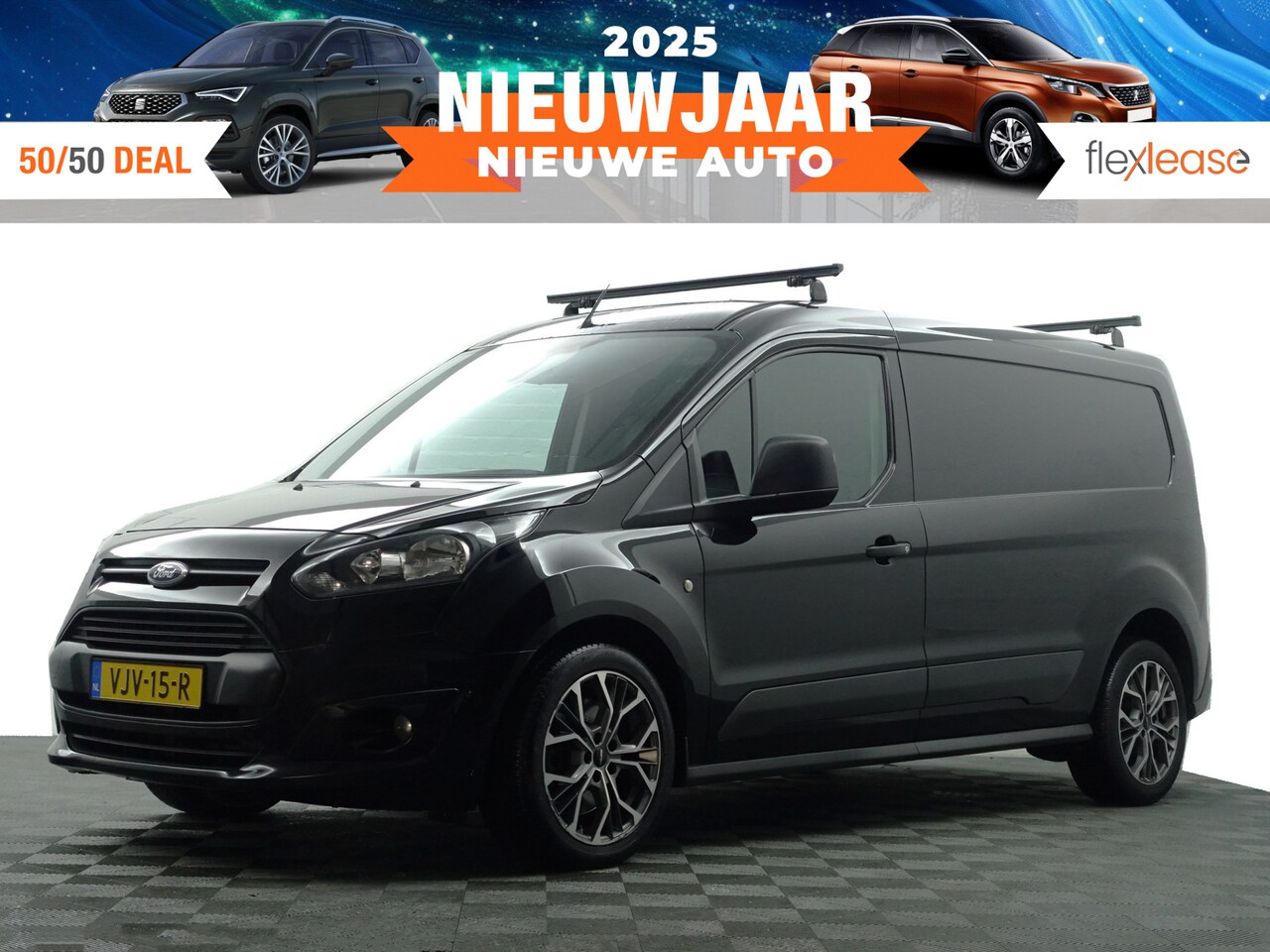 Ford Transit Connect - 1.6 TDCI L2 Sportline- 3 Pers, Stoelverwarming, Park Assist, Trekhaak, Cruise, Clima - AutoWereld.nl