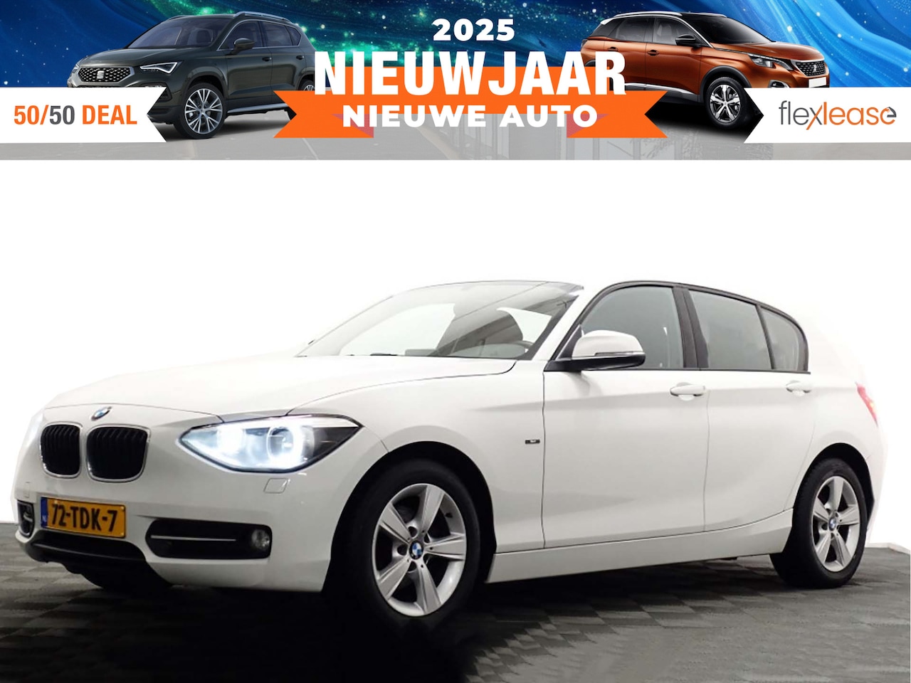 BMW 1-serie - 116 D High Executive M-Sport Aut8- Full map Navi, Xenon, Stoelverw, ECC, LMV - AutoWereld.nl