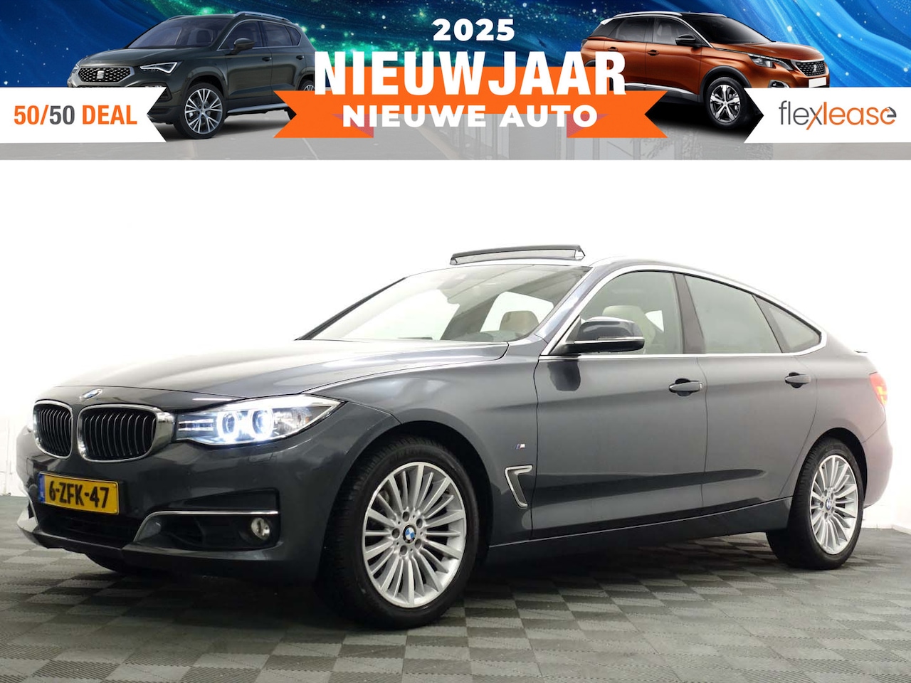 BMW 3-serie Gran Turismo - 320i M Sport Aut- Panoramadak, Sport Leder, Xenon Led, Head up, Memory - AutoWereld.nl