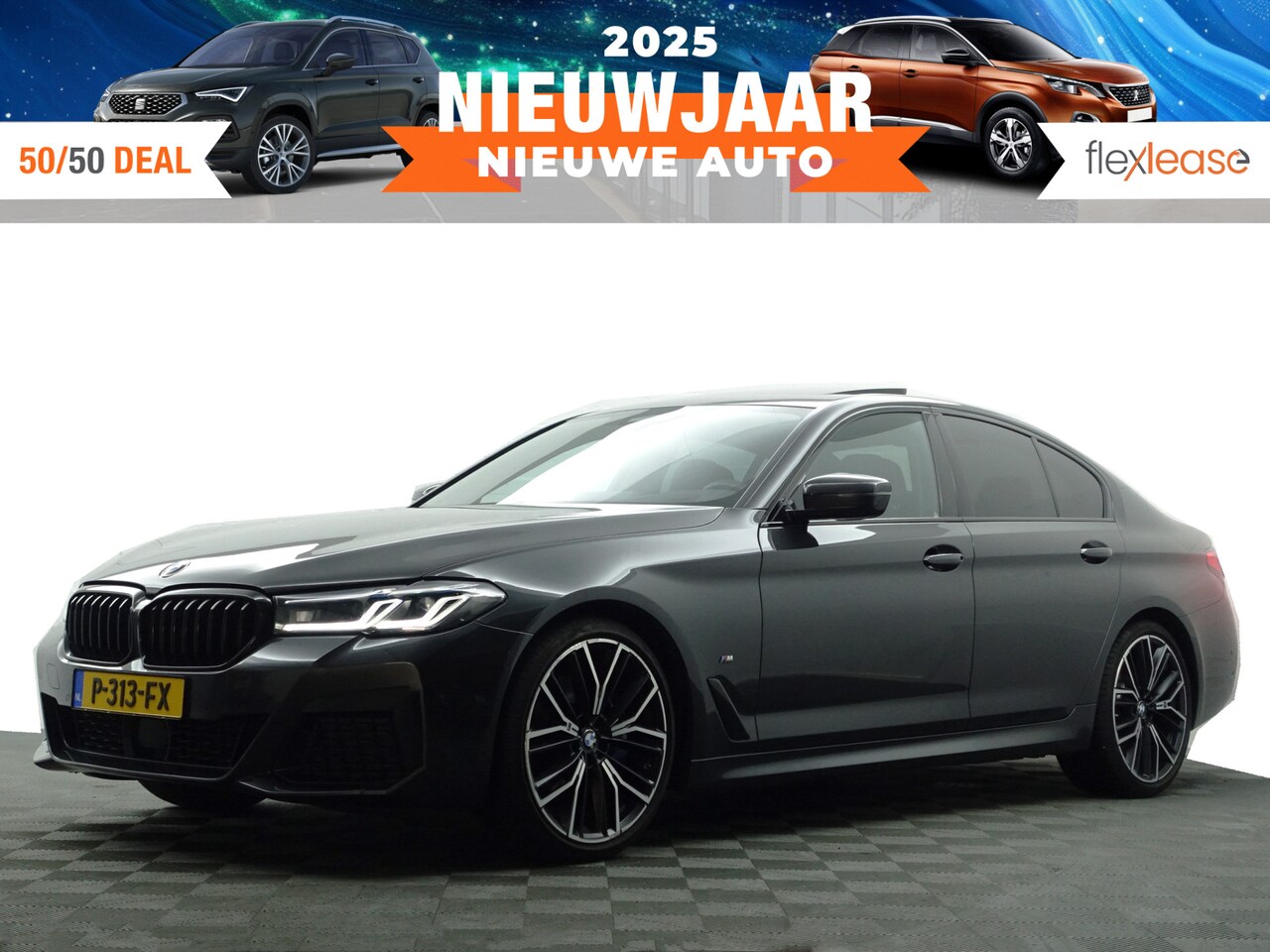 BMW 5-serie - 530i M Performance Aut- Schuifdak, Sport Uitlaat, Sfeerverlichting, Head Up, Memory Seats, - AutoWereld.nl