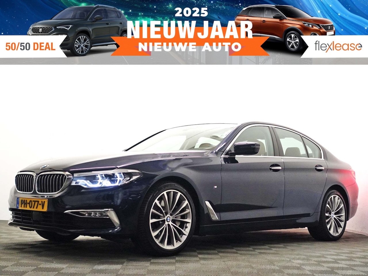 BMW 5-serie - 530d M Sport Aut- Virtual Cockpit, Head up, Xenon Led, Memory, Harman Kardon - AutoWereld.nl