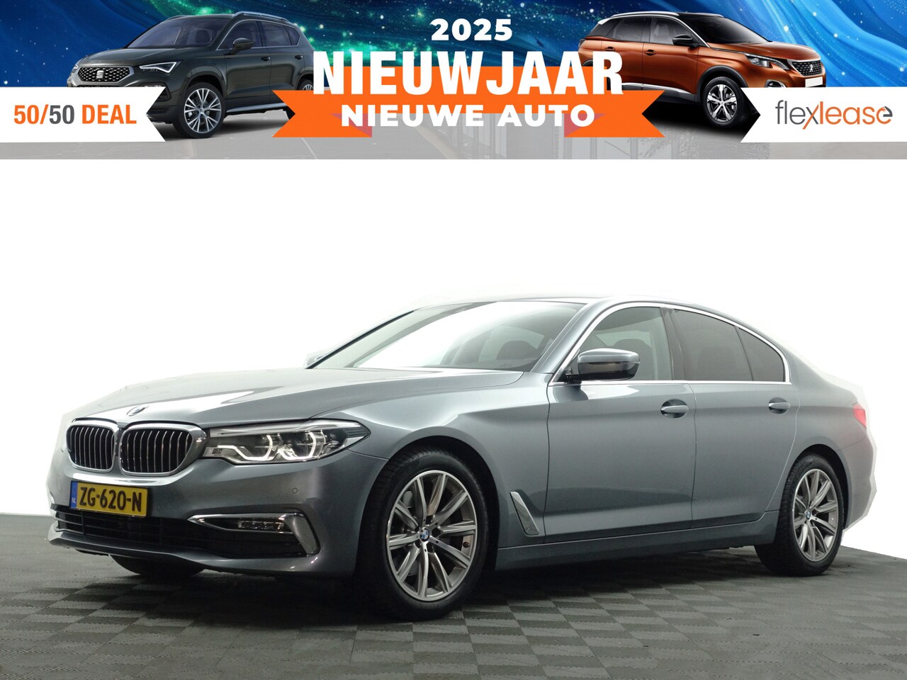 BMW 5-serie - 520i M Sport Individual Aut- Sfeerverlichting, Xenon Led, Memory Seats, Park Assist, Comfo - AutoWereld.nl