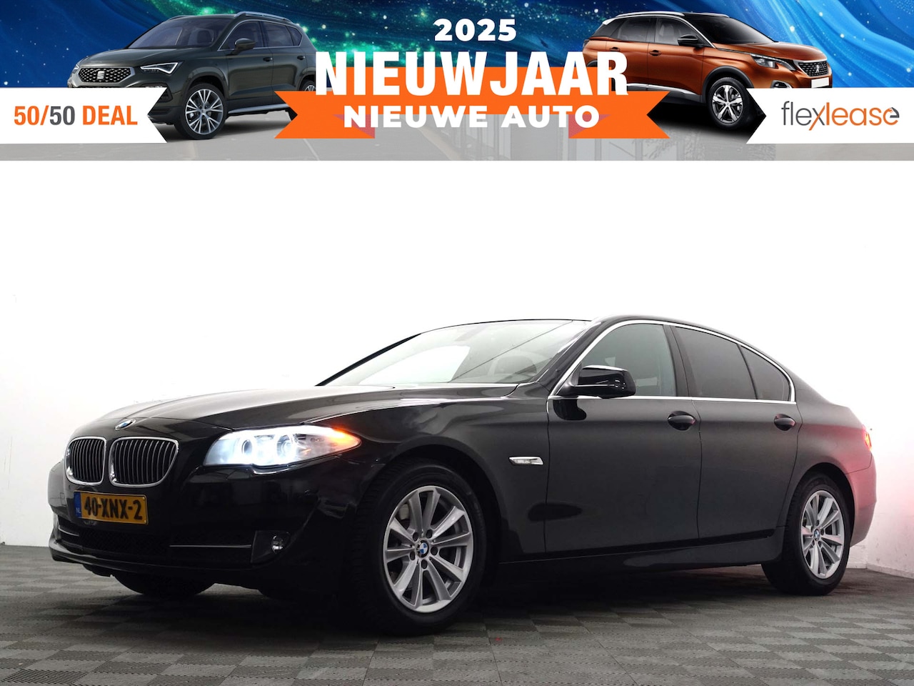 BMW 5-serie - 520i M Sport Aut- Sport Leder Interieur, Xenon Led, Dynamic Select, Stoelverwarming, Keyle - AutoWereld.nl