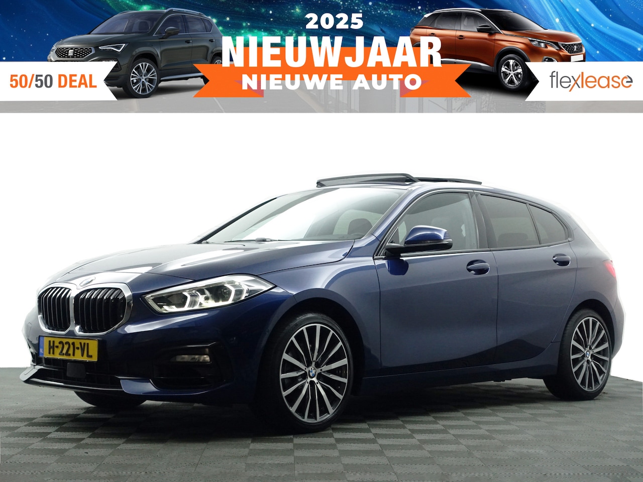 BMW 1-serie - 118i 141pk M Sport Aut- Panodak, Carplay, Xenon Led, Sfeerverlichting, Keyless, Sport Lede - AutoWereld.nl