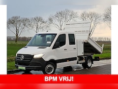 Mercedes-Benz Sprinter - 514 Dubbel Cabine Kipper Kist Airco Mbux Dubbellucht Euro6 Trekhaak